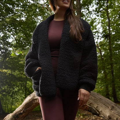 Waterfall Teddy Fleece Shorter Length Cardigan 🇬🇧