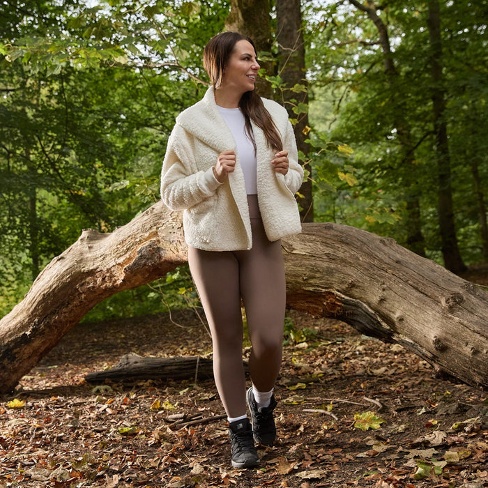 Waterfall Teddy Fleece Shorter Length Cardigan 🇬🇧