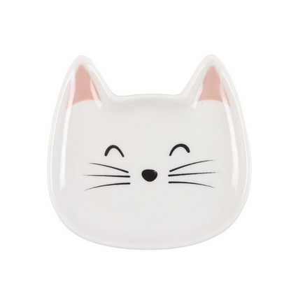 White Cat Face Trinket Dish 🇬🇧