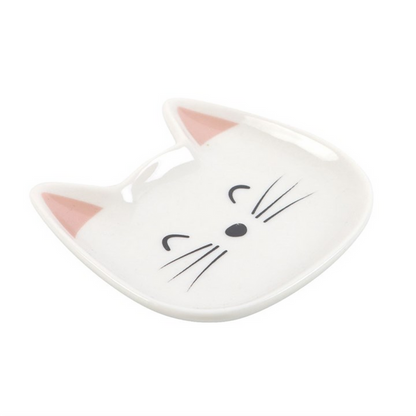 White Cat Face Trinket Dish 🇬🇧