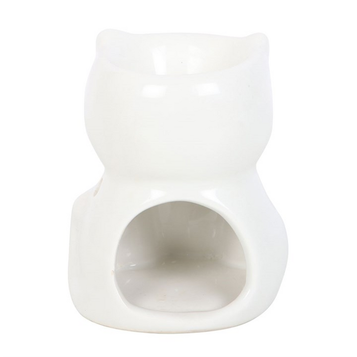 White Happy Cat Oil Burner 🇬🇧